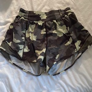 Camo lululemon shorts size 4, 4 inch!
